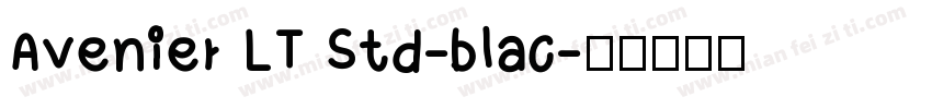 Avenier LT Std-blac字体转换
